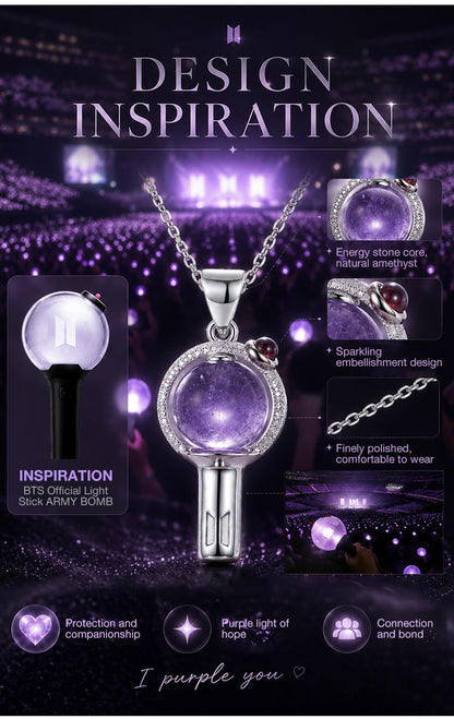 MystiCore - Crystal Scepter Pendant Necklace