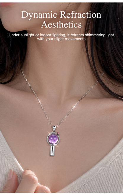 MystiCore - Crystal Scepter Pendant Necklace