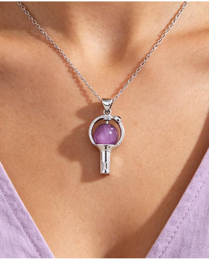 MystiCore - Crystal Scepter Pendant Necklace