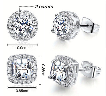 LustreCube – Premium Moissanite Earrings