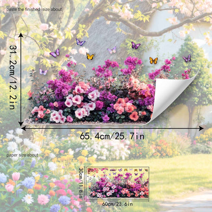 FloraGlow – Vibrant Flower Bouquet Window Sticker