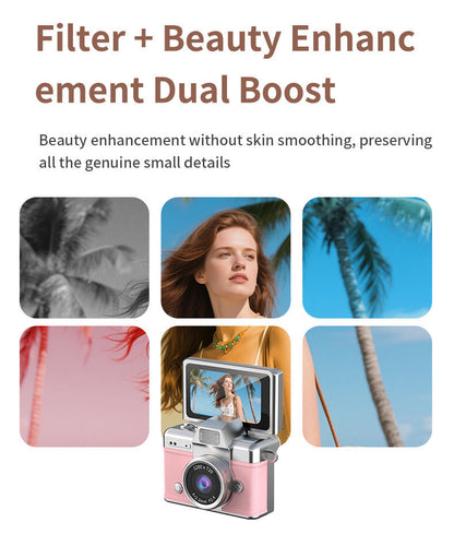 SnapVault – Mini Flip Screen Retro Camera
