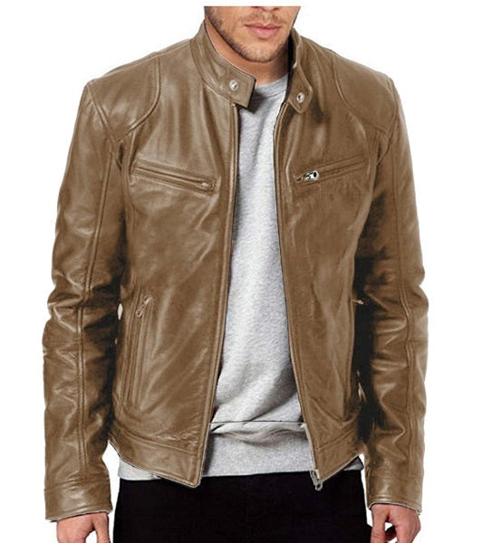 Trenton Leather Men's Jacket | Belevite