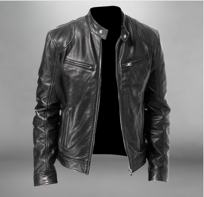 Trenton Leather Men's Jacket | Belevite