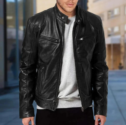 Trenton Leather Men's Jacket | Belevite