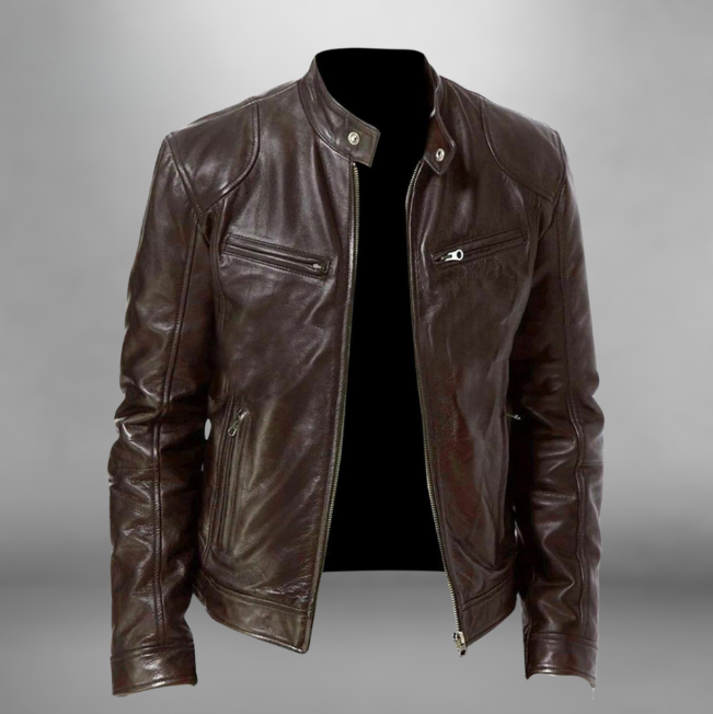 Trenton Leather Men's Jacket | Belevite
