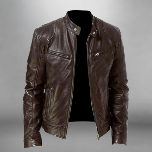 Trenton Leather Men's Jacket | Belevite