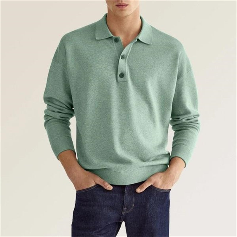 Men's Long-Sleeve Field Polo Shirt | Belevite