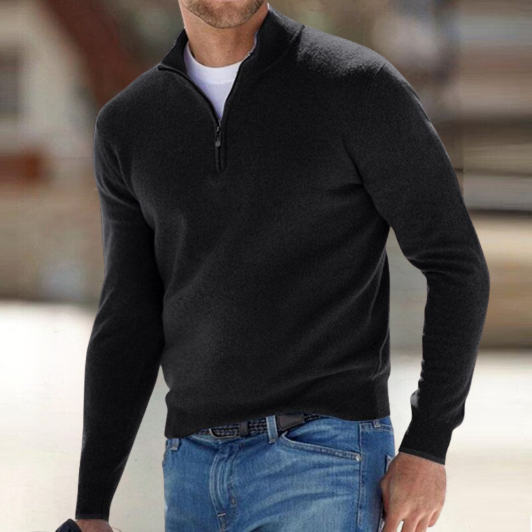 Santous Zip-Up Sweater | Belevite
