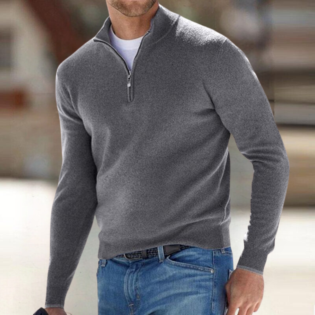 Santous Zip-Up Sweater | Belevite