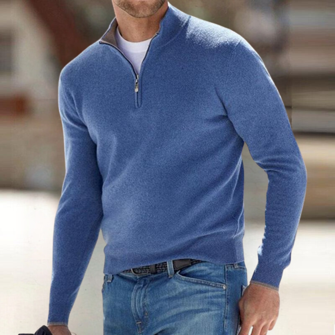Santous Zip-Up Sweater | Belevite