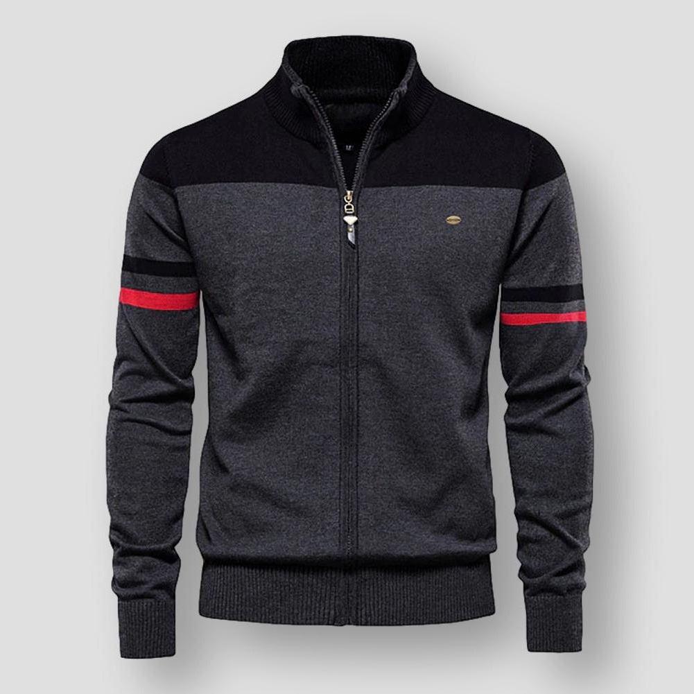 Atlas Retro Striped Bomber Jacket | belevite