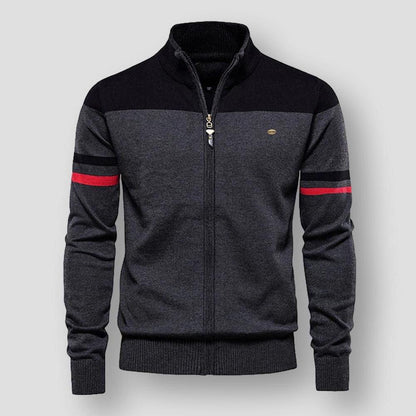 Atlas Retro Striped Bomber Jacket | belevite
