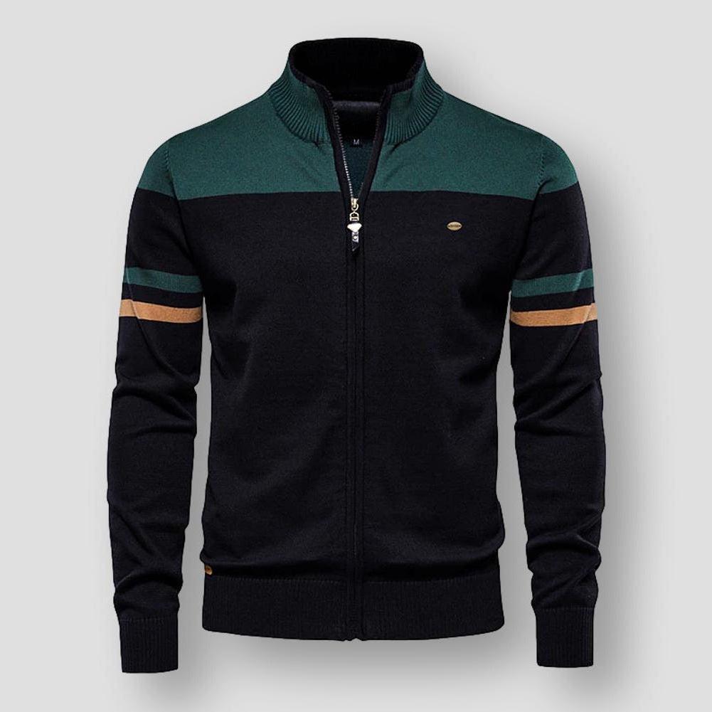 Atlas Retro Striped Bomber Jacket | belevite
