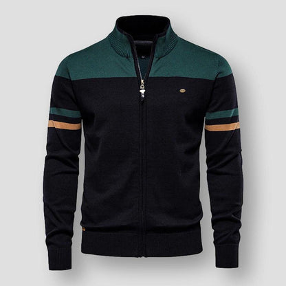 Atlas Retro Striped Bomber Jacket | belevite