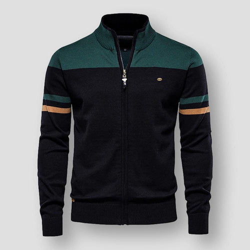 Atlas Retro Striped Bomber Jacket | belevite