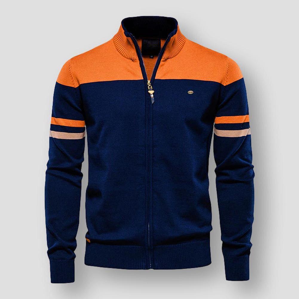 Atlas Retro Striped Bomber Jacket | belevite