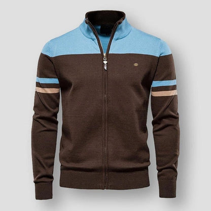 Atlas Retro Striped Bomber Jacket | belevite