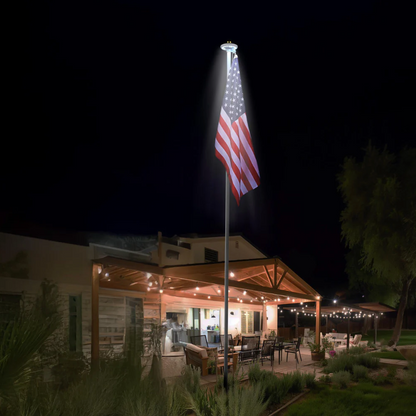 SolarGlory – Telescopic Flagpole with LED Light