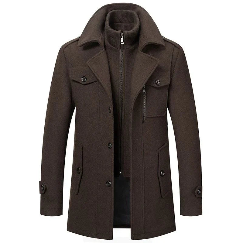Two-Piece Men’s Coat for Style and Warmth - Peaky™
