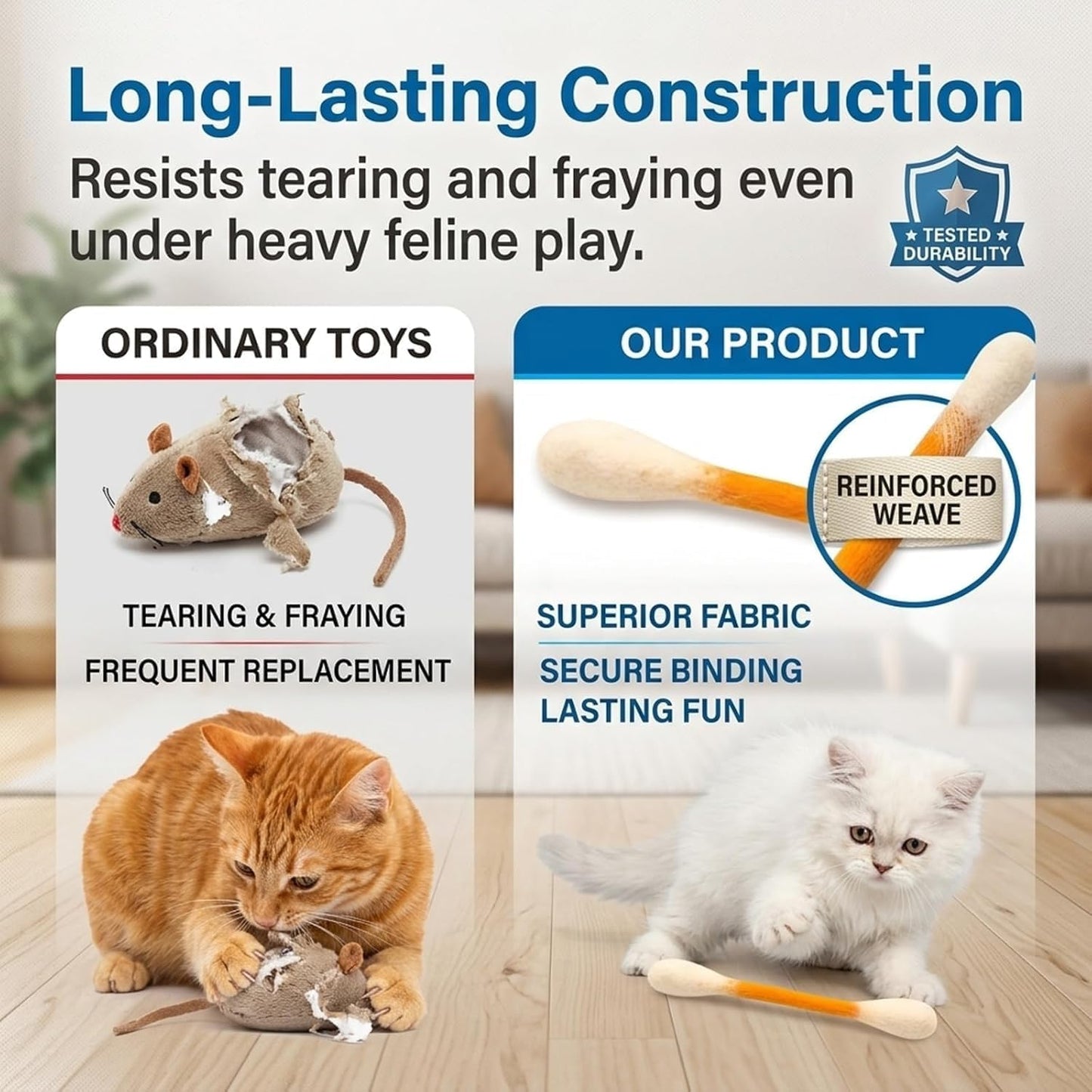 CatJoy Max – Swabs Large Size Cat Toys with Catnip