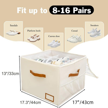 ShoeNest – Foldable Fabric Shoe Organizer Boxes