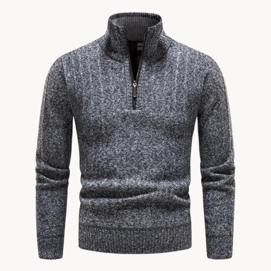 Freddie Quarter Zip Sweater | belevite