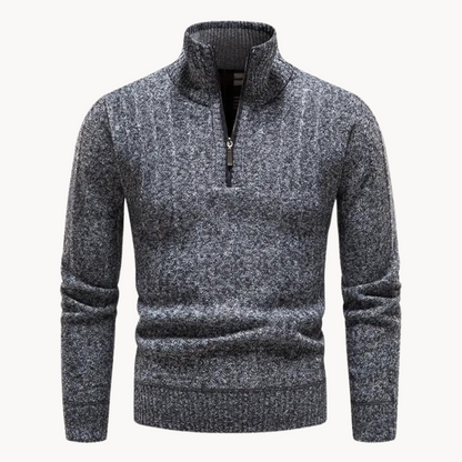 Freddie Quarter Zip Sweater | belevite