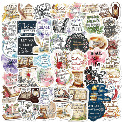 FaithGlow - Inspirational Bible Sticker Set