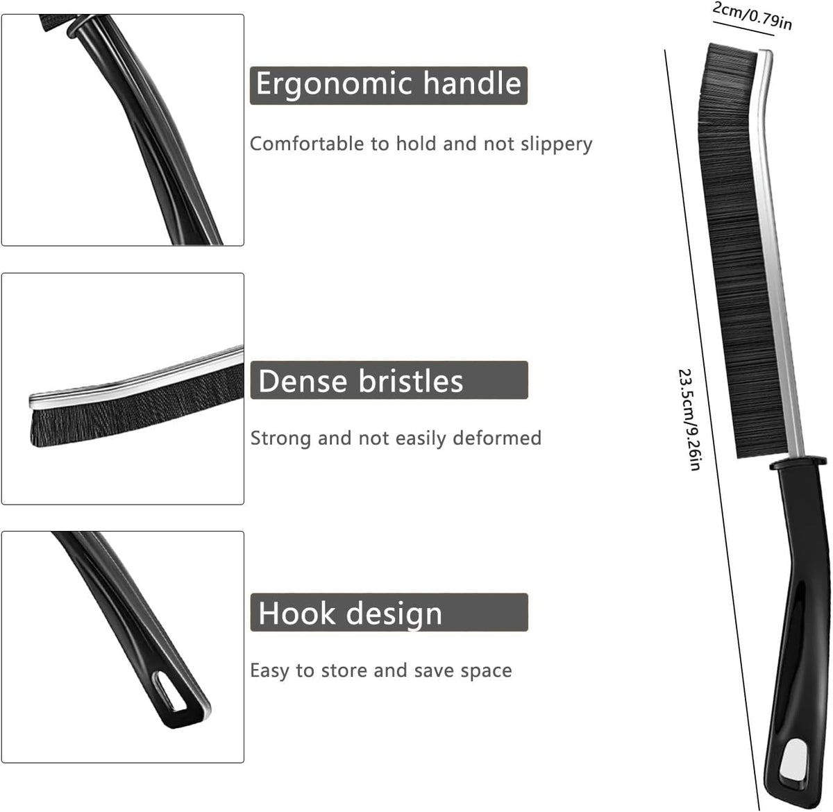 GrimeAway – Multi-Function Hard Bristle Brush Kit