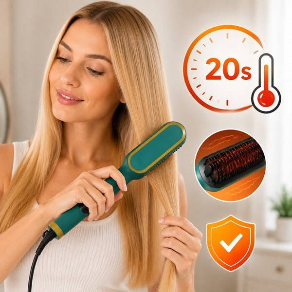 HairEase – Anti-Frizz Ceramic Hair Straightener