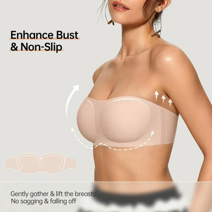 VelvetHold – Non-Slip Strapless Bra