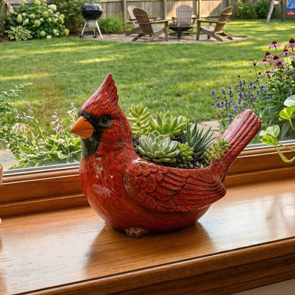 🐦2026 Mother's Day Gifts 50% Off--💖🎁Cardinal Bird Succulent Planter