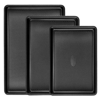 BakePro – Diamond Texture Oven Tray Set