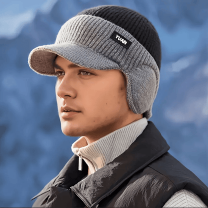 FrostGuard – Winter Knitted Earflap Hat for Men