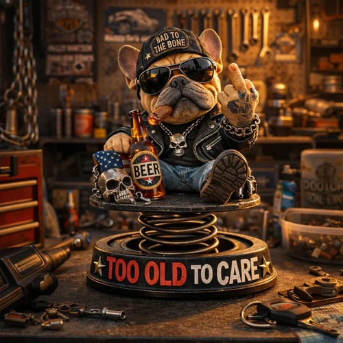 DashMood – “Too Old To Care” Dashboard Bobblehead