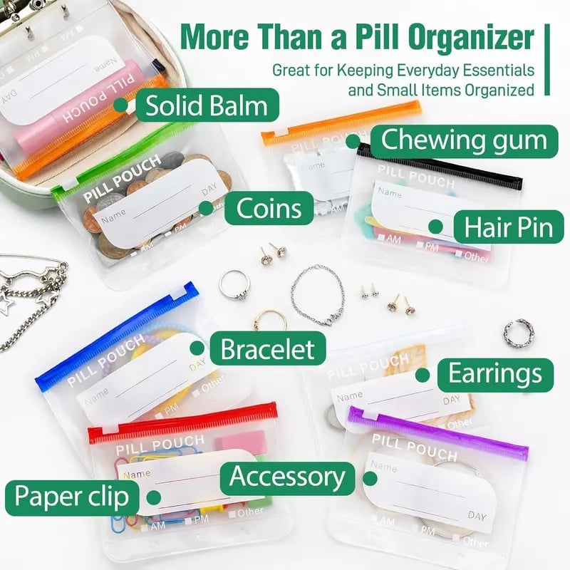 MediGuard – Waterproof Pill Pouch Organizer