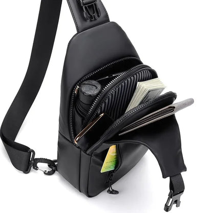 SyncPack™ – Waterproof Crossbody Bag with USB Port