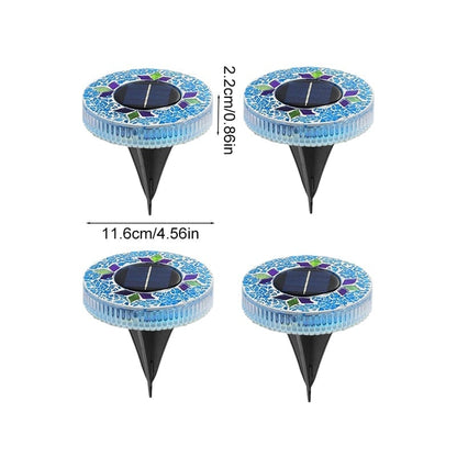 NightMosaic – Waterproof Solar Pathway Lights
