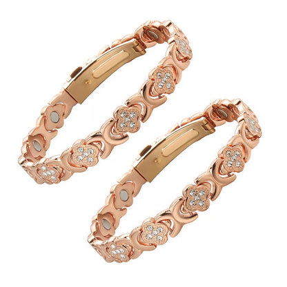 BloomGrace – Flower Copper Bracelet Elegant Style