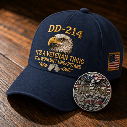 HonorWear – 3D Embroidered Veteran Cap