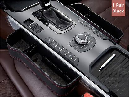 DriveMate – Multi Pocket Leather Car Seat Storage Organizer