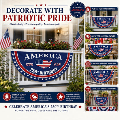 VeteranMade - USA 250 Years Commemorative Banner 🇺🇸