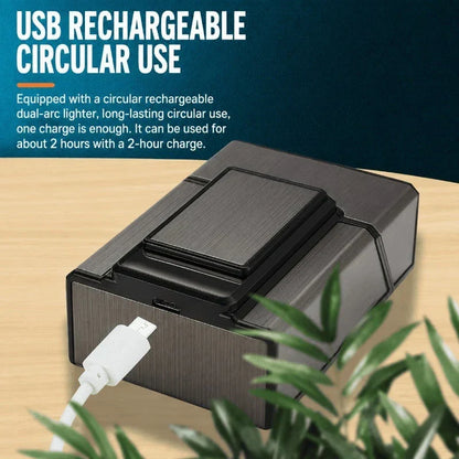 IgniteCase – 2 In 1 Cigarette Holder with USB Rechargeable Lighter