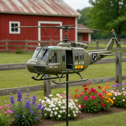 SkyHonor – Vietnam Veteran UH-1 Helicopter Wind Spinner