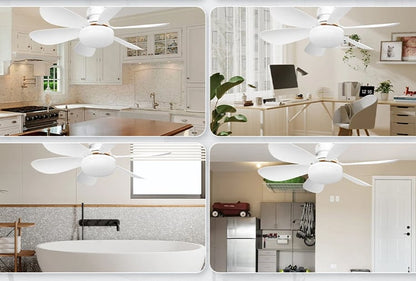BreezeGlow – Socket Ceiling Fan with Adjustable LED Lighting