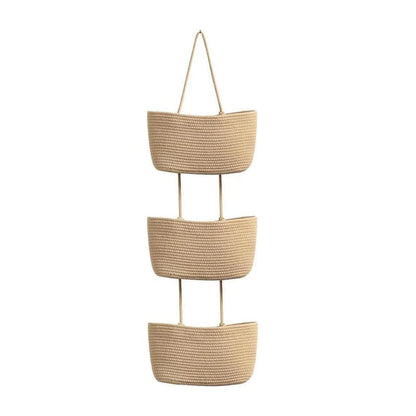 OrganizePro – Decorative 3-Tier Hanging Organizer Bag