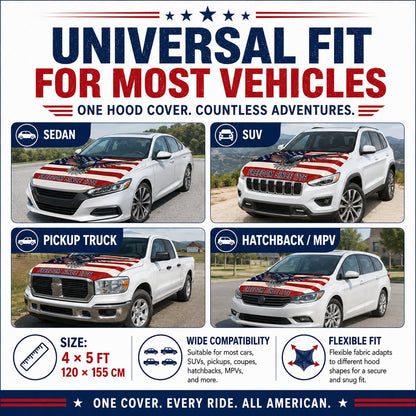 LibertyShield – American Flag Car Hood Cover