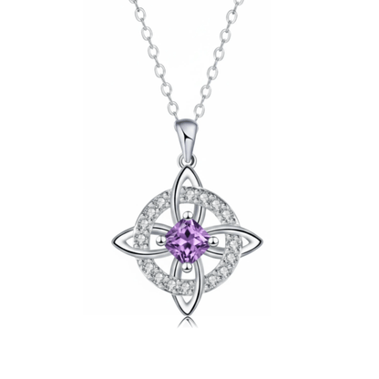 Hecatea – Witch’s Knot Birthstone Necklace