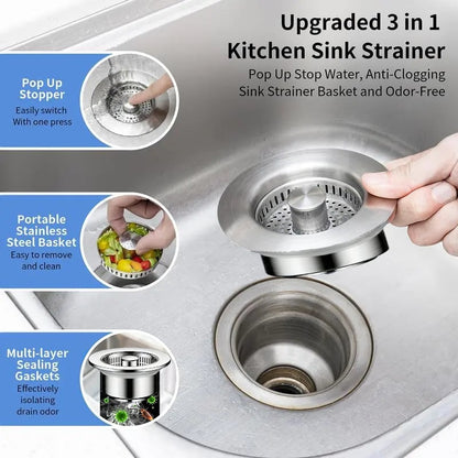 ClogFree - Sink Strainer & Stopper